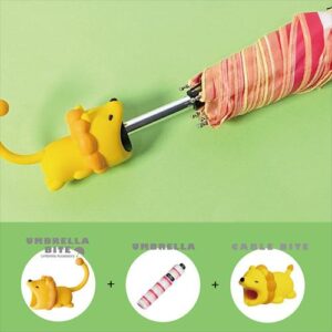 日本 UMBRELLA BITE Lion 獅子3件套裝 (UMBRELLA BITE + 雨傘 + CABLE BITE)
